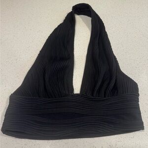 SHEIN Black Halter Top